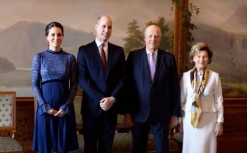 ВИДЕО: Принц Уильям и Кейт Миддлтон прибыли в Норвегию