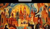 "Москва горит" в стиле Пикассо, Ван Гога, Дали и др. ИИ создал картины. Часть I | Фото 10