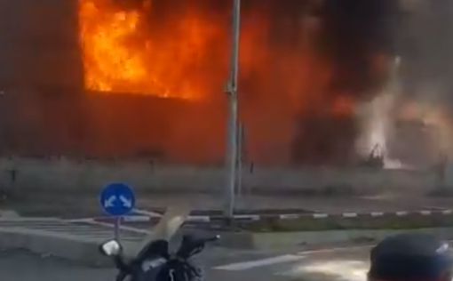 Масштабный пожар в Хайфе: опубликовано видео
