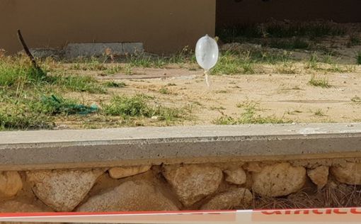 Воздушный шар из Газы приземлился во дворе дома в Сдероте