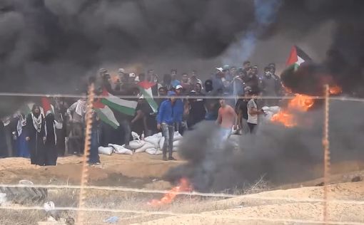 ЦАХАЛ опубликовал видео беспорядков на границе с Газой