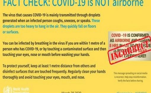 ВОЗ: коронавирус не передается по воздуху