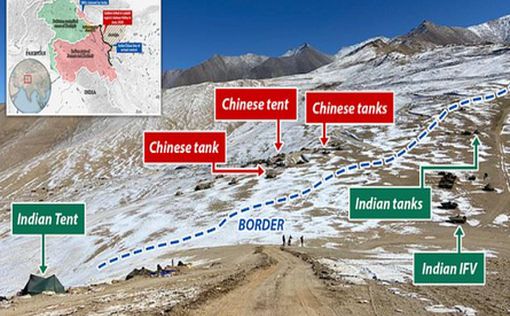 Индия и Китай подвели танки к общей границе