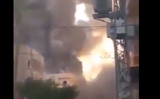 Видео: удар по площадке производства оружия в Газе