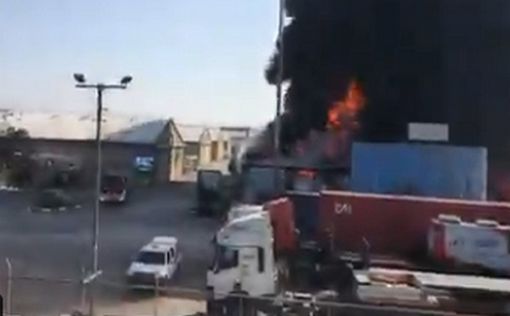 Сильный пожар в Акко, блокированы шоссе